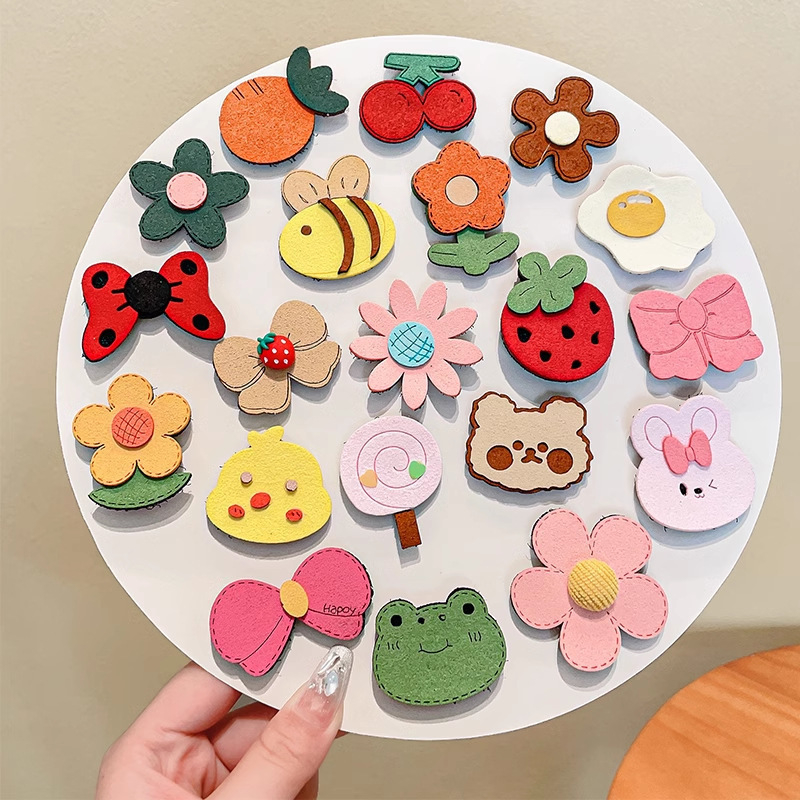 Spona za kosu za djecu - Tkanina, crtani stil, ručno izrađeno