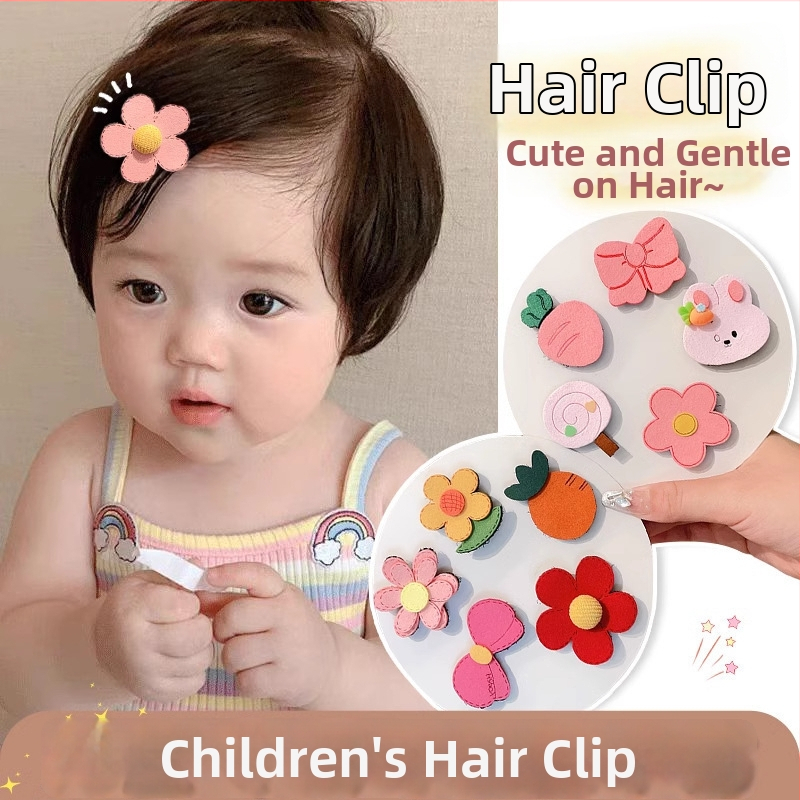 Spona na vlasy pre deti – textil, kreslený štýl, ručne vyrobená