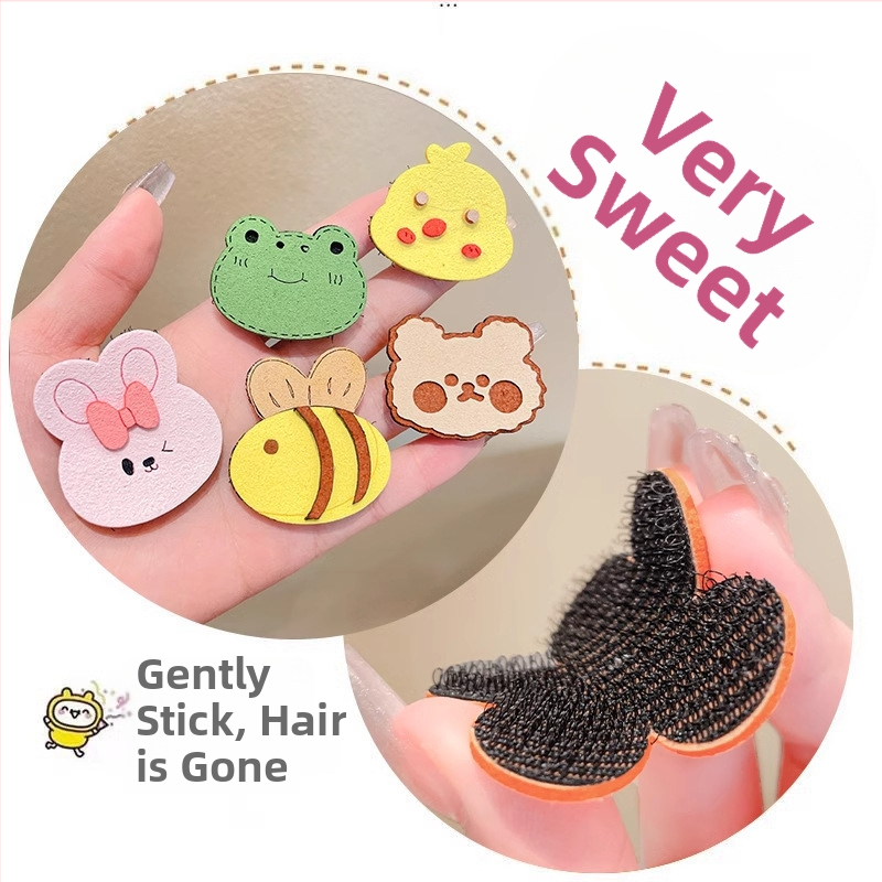 Spona na vlasy pre deti – textil, kreslený štýl, ručne vyrobená