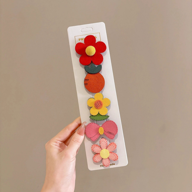 Spona za kosu za djecu - Tkanina, crtani stil, ručno izrađeno