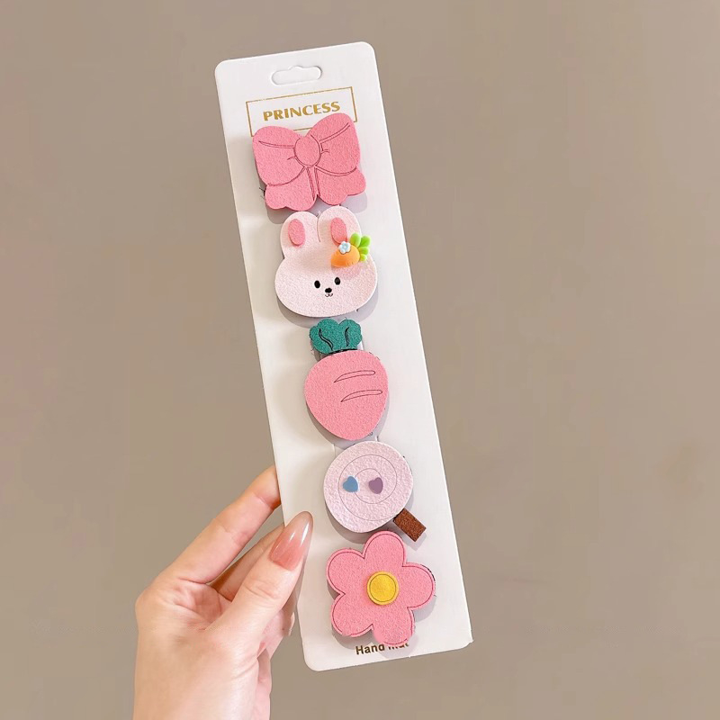 Spona za kosu za djecu - Tkanina, crtani stil, ručno izrađeno