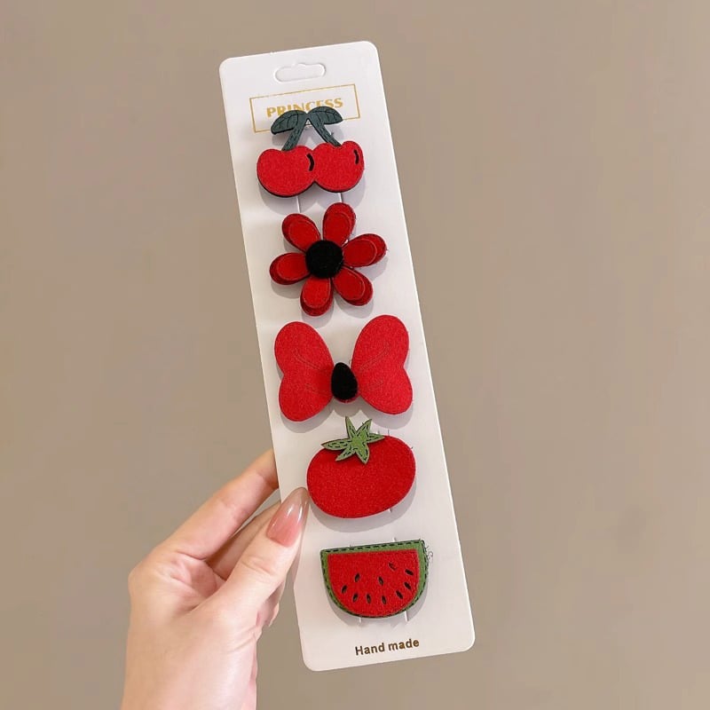 Spona za kosu za djecu - Tkanina, crtani stil, ručno izrađeno