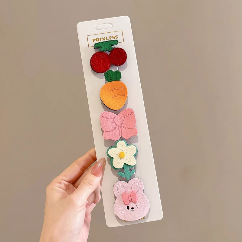 Spona za kosu za djecu - Tkanina, crtani stil, ručno izrađeno