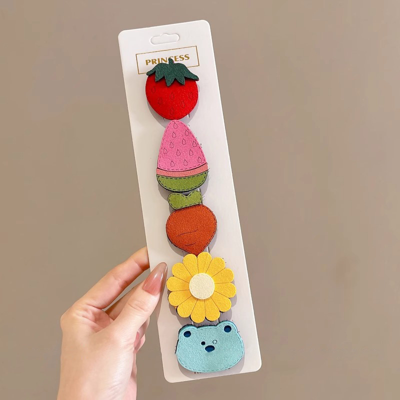 Spona za kosu za djecu - Tkanina, crtani stil, ručno izrađeno