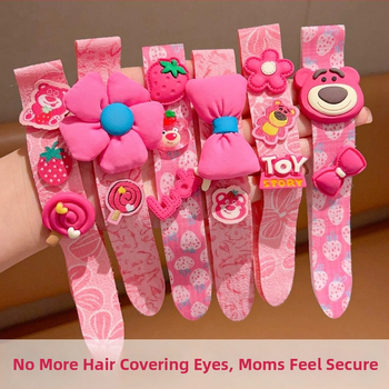 Dharma Star detská čelenka s cartoon kvetinovým motívom – ručná výroba, textilný materiál, Velcro na vlasy, titanové kryštály (Textil • Ručná výroba • Velcro • Titanové kryštály)