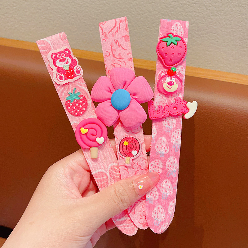 Dharma Star dječja čelenka s crtani cvjetni motiv – ručna izrada, tkanina, Velcro za kosu, titan kristali (Materijal tkanina • Ručna izrada • Velcro • Titan kristali)