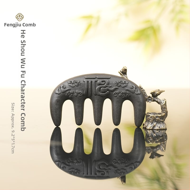 Augu izcelsmes ķemme Polygonum multiflorum, Unisex, daļēji rokas darbs un daļēji mehāniska apstrāde, atsevišķs iepakojums