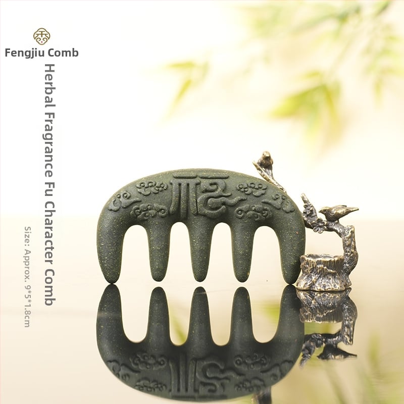 Augu izcelsmes ķemme Polygonum multiflorum, Unisex, daļēji rokas darbs un daļēji mehāniska apstrāde, atsevišķs iepakojums