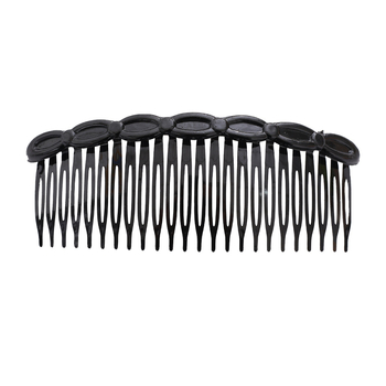 Plastmasas matu ķemme ar 24 zobiem, mašīnas stila dizains, cepšanas lakas pārklājums, iespējama pielāgošana