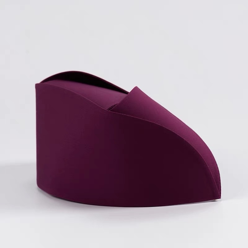 Māsu cepure ar biezu dubultu iekšējo odē, kokvilna, vienkrāsains raksts, twill audums, visu sezonu lietošanai