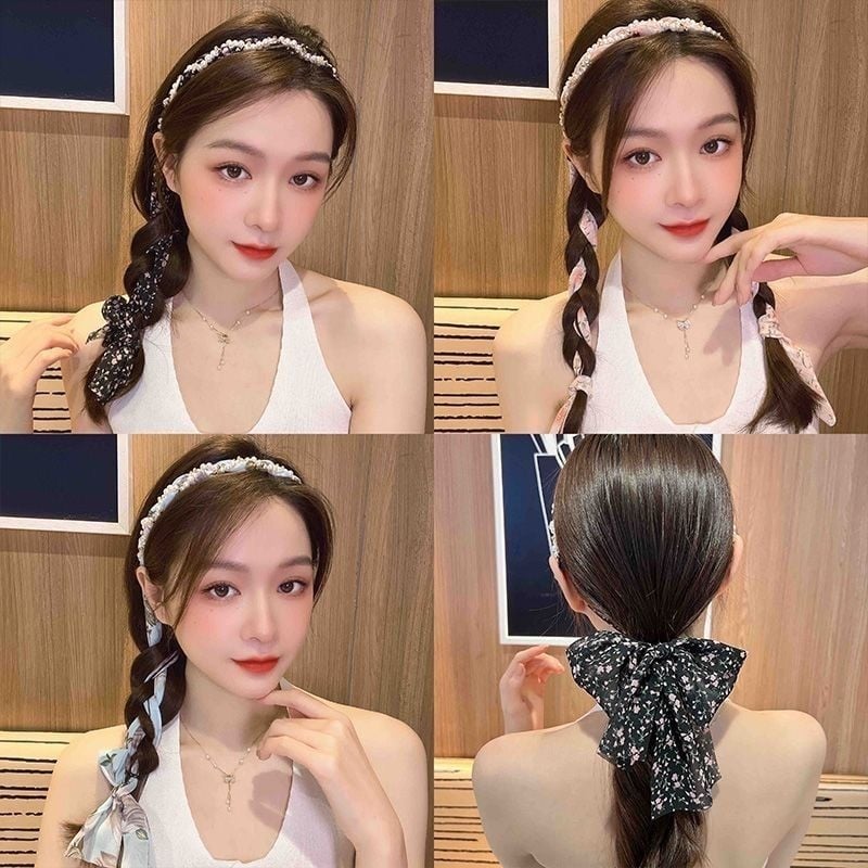 Vienkāršs bērnu galvas aksesuārs — galvas lente un matu gumija, pavasaris 2025