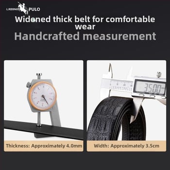 Vyrinė diržas su automatine sagtimi – biuro kasdieniam stiliui, laisvalaikio stiliui, 2025 m. pavasaris, Qingqi Paul