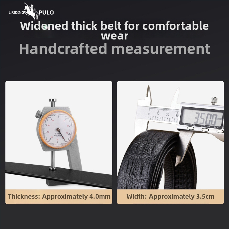 Pánsky opasok s automatickou sponou – business casual, voľnočasový štýl, jar 2025, Qingqi Paul