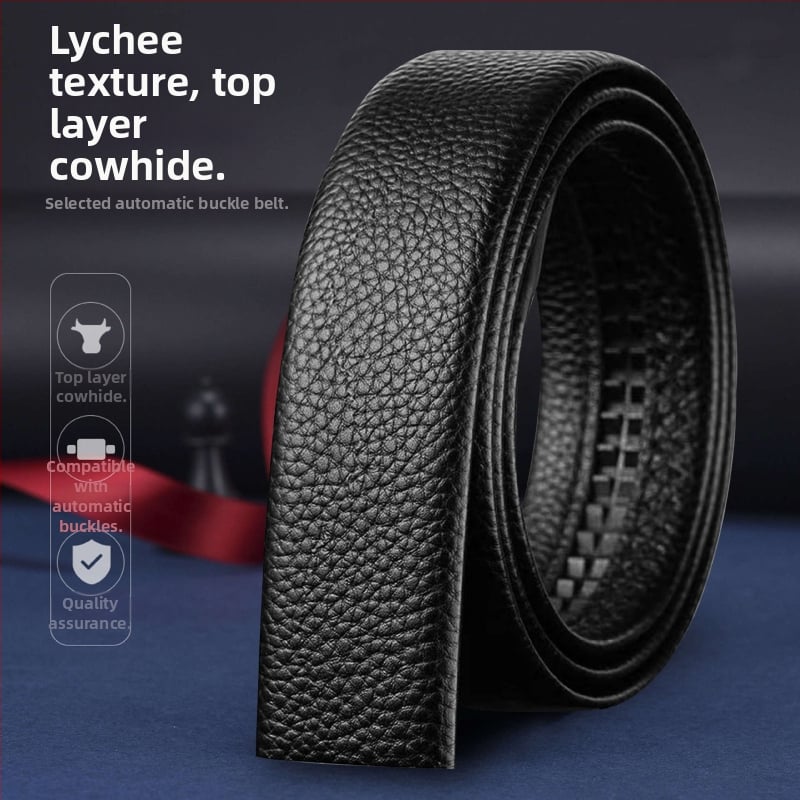 Vyrinė diržas su automatine sagtimi – biuro kasdieniam stiliui, laisvalaikio stiliui, 2025 m. pavasaris, Qingqi Paul