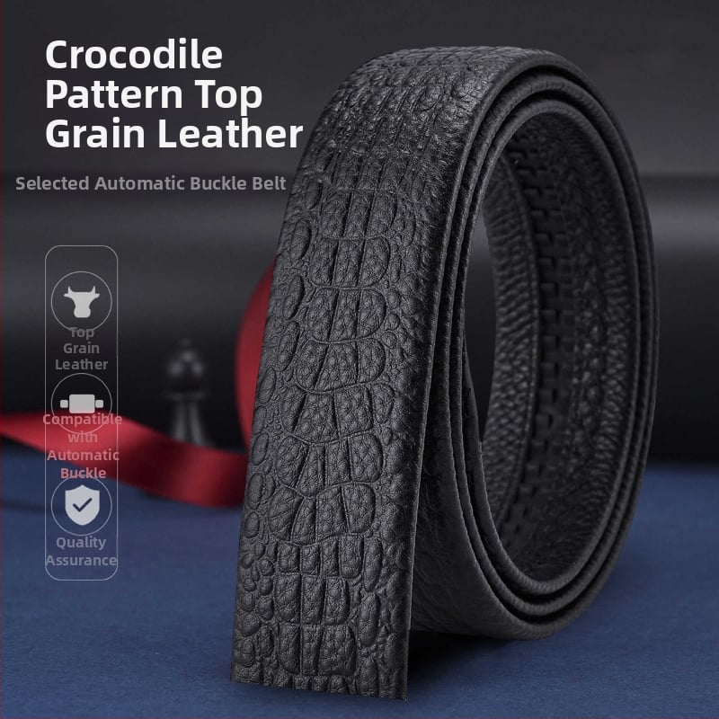 Vyrinė diržas su automatine sagtimi – biuro kasdieniam stiliui, laisvalaikio stiliui, 2025 m. pavasaris, Qingqi Paul