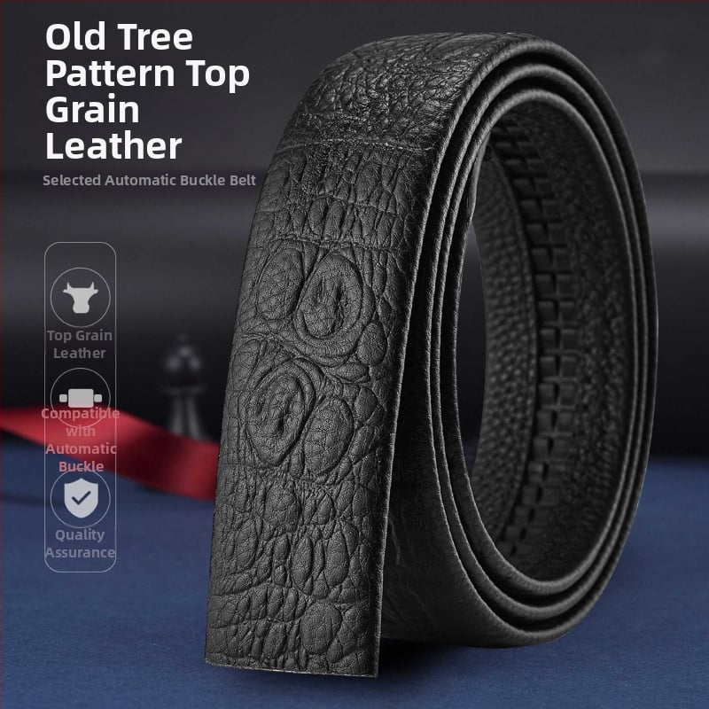 Vyrinė diržas su automatine sagtimi – biuro kasdieniam stiliui, laisvalaikio stiliui, 2025 m. pavasaris, Qingqi Paul