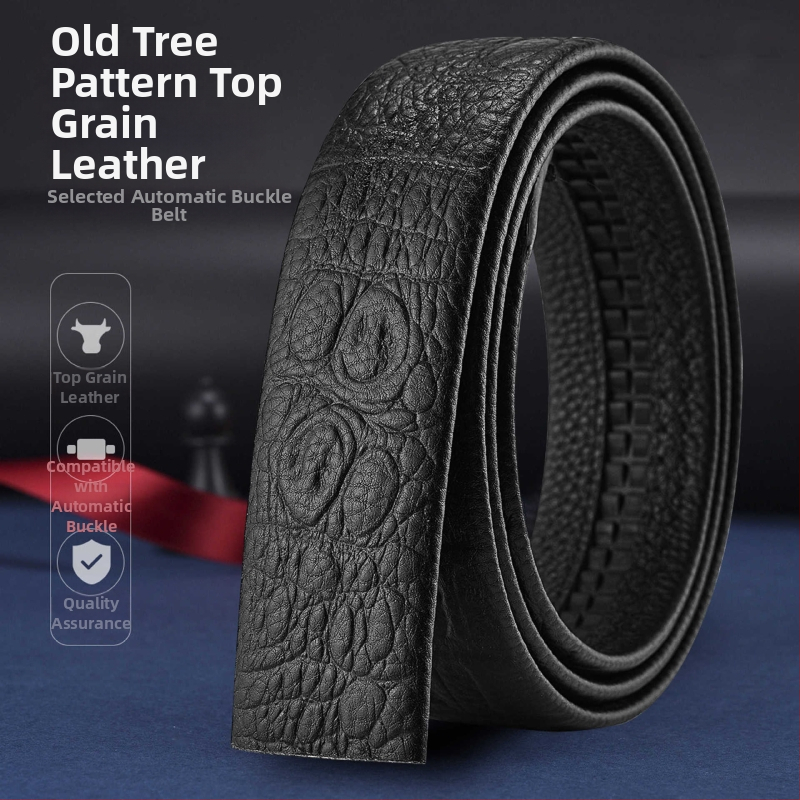 Vyrinė diržas su automatine sagtimi – biuro kasdieniam stiliui, laisvalaikio stiliui, 2025 m. pavasaris, Qingqi Paul