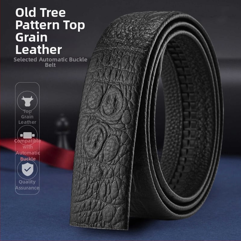 Vyrinė diržas su automatine sagtimi – biuro kasdieniam stiliui, laisvalaikio stiliui, 2025 m. pavasaris, Qingqi Paul