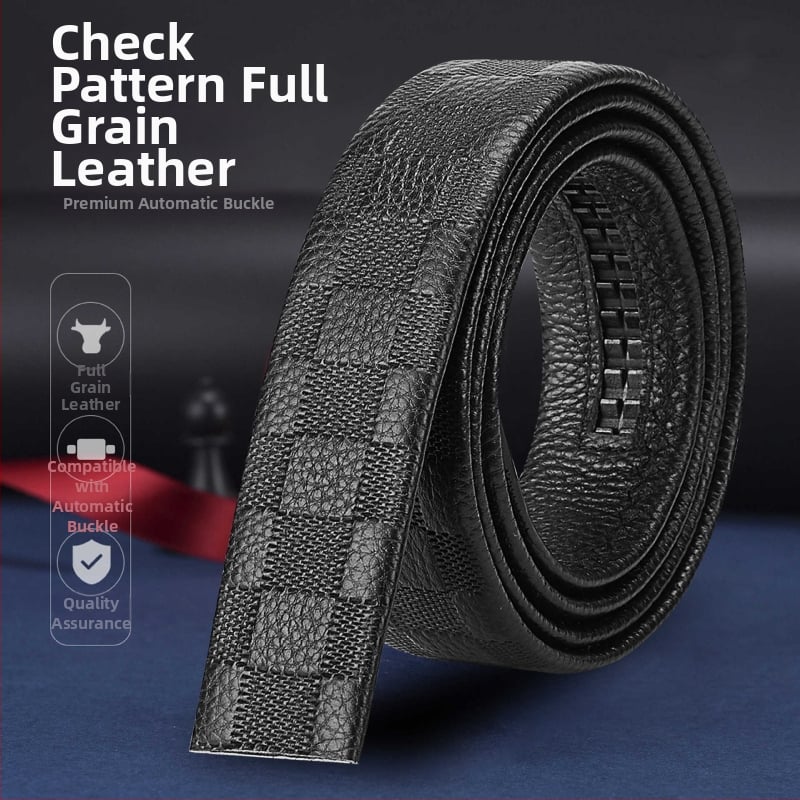 Vyrinė diržas su automatine sagtimi – biuro kasdieniam stiliui, laisvalaikio stiliui, 2025 m. pavasaris, Qingqi Paul