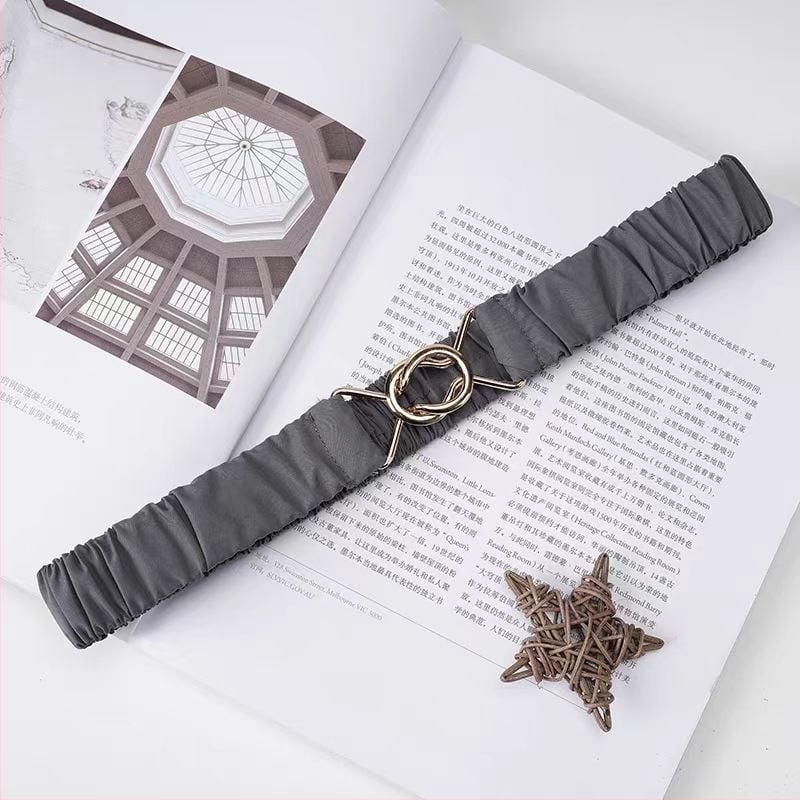 Sieviešu elastīgā josta ar sakausējuma sprādzi, der kleitām un mēteļiem, platums 2-4 cm, sprādzes aizvērums, 2024. gada pavasaris