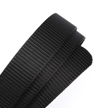 Vīriešu josta no poliestera auduma, dzelzs sprādze, automātiska aizdare, platums 2–4 cm