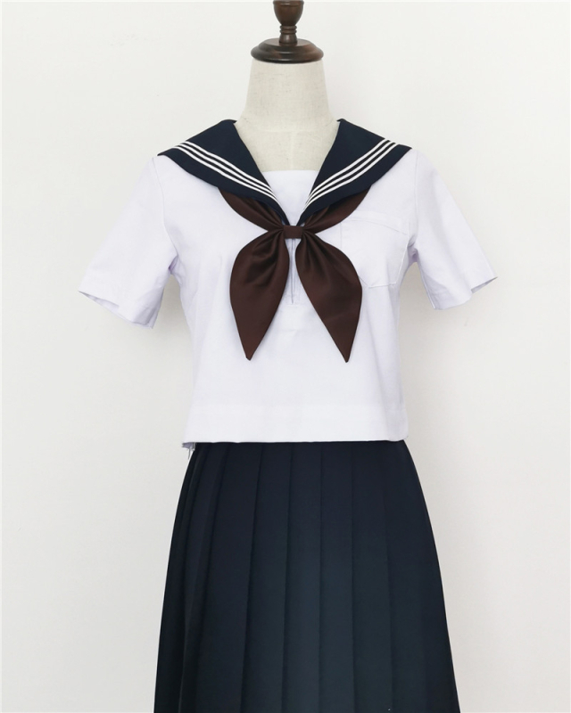 Cvijet za ovratnik i leptir mašna s uzlom zlatne ribice, Kantō-Kansai ovratnik, monokromatski uzorak, poliester, serija JK College Wind