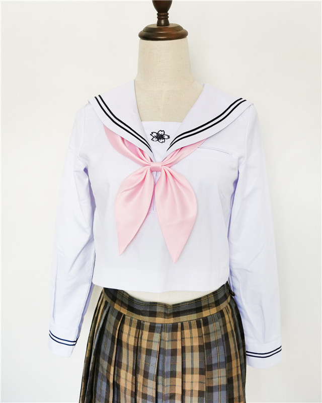 Cvijet za ovratnik i leptir mašna s uzlom zlatne ribice, Kantō-Kansai ovratnik, monokromatski uzorak, poliester, serija JK College Wind