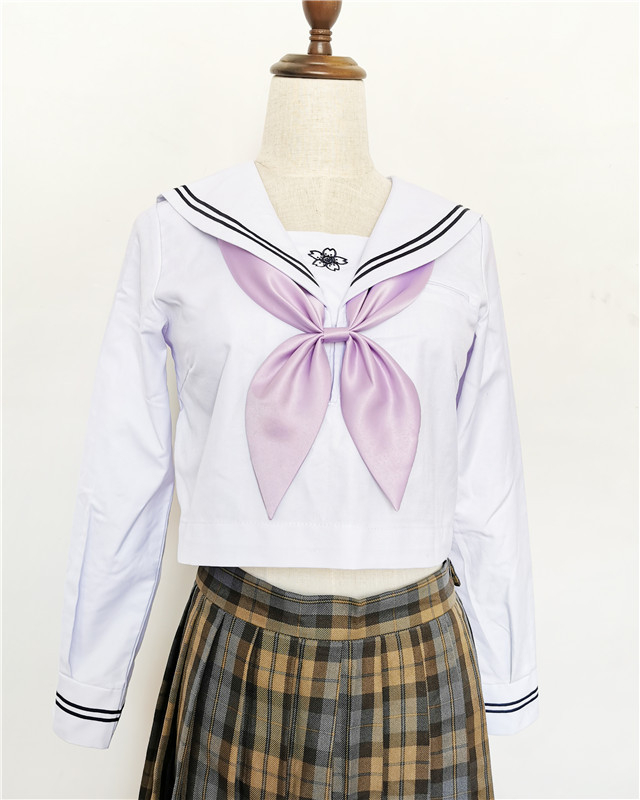 Cvijet za ovratnik i leptir mašna s uzlom zlatne ribice, Kantō-Kansai ovratnik, monokromatski uzorak, poliester, serija JK College Wind