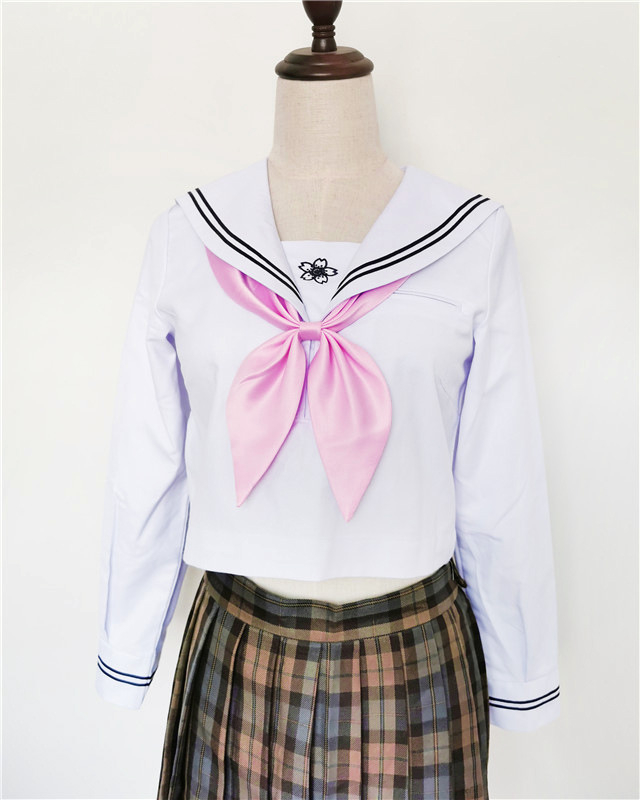 Cvijet za ovratnik i leptir mašna s uzlom zlatne ribice, Kantō-Kansai ovratnik, monokromatski uzorak, poliester, serija JK College Wind