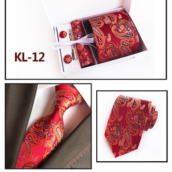 Kravata s jacquard tkaninom, geometrijski uzorak, streličasti stil, poliester vlakno, poklon kutija