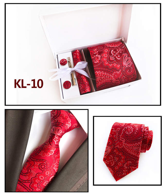 Kravata s jacquard tkaninom, geometrijski uzorak, streličasti stil, poliester vlakno, poklon kutija