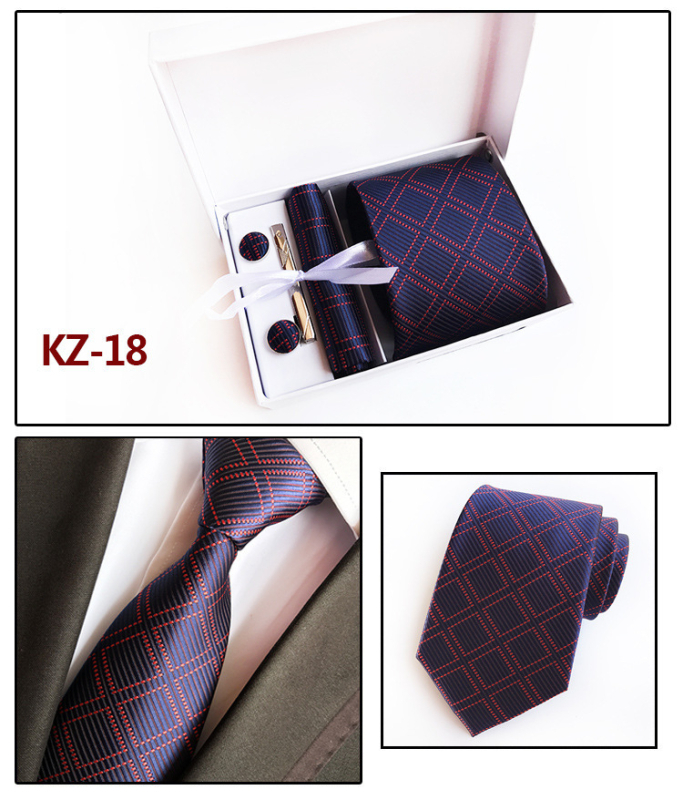 Kravata s jacquard tkaninom, geometrijski uzorak, streličasti stil, poliester vlakno, poklon kutija