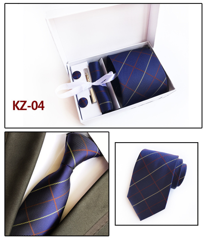Kravata s jacquard tkaninom, geometrijski uzorak, streličasti stil, poliester vlakno, poklon kutija