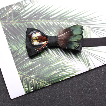 Vīriešu kaklasaite - materiāls: spalvu pērlīte, raksts: spalvas, stils: plakana galva, Korejas stilā, džakarda audums, iekšpuse: poliesteris