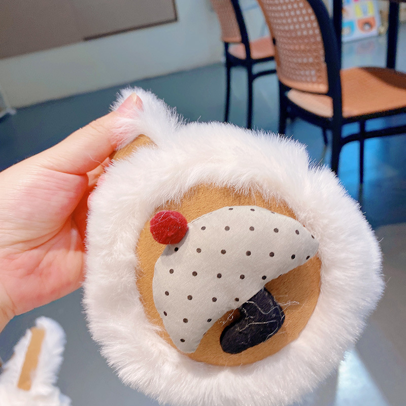 Unisex bērnu pūkaini ausu aizsargi ziemai, pret vēju