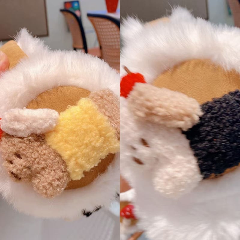 Unisex bērnu pūkaini ausu aizsargi ziemai, pret vēju