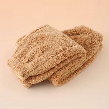 Vaikų šilti namų pižaminiai kelnių — koralinis velūras, 100% poliesteris, amžius 3–8 metai, žiema