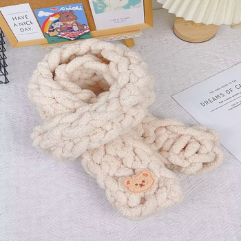 Prsteni šal od cat-tail super debela pređa, oblik snopa, ručno pleteno DIY