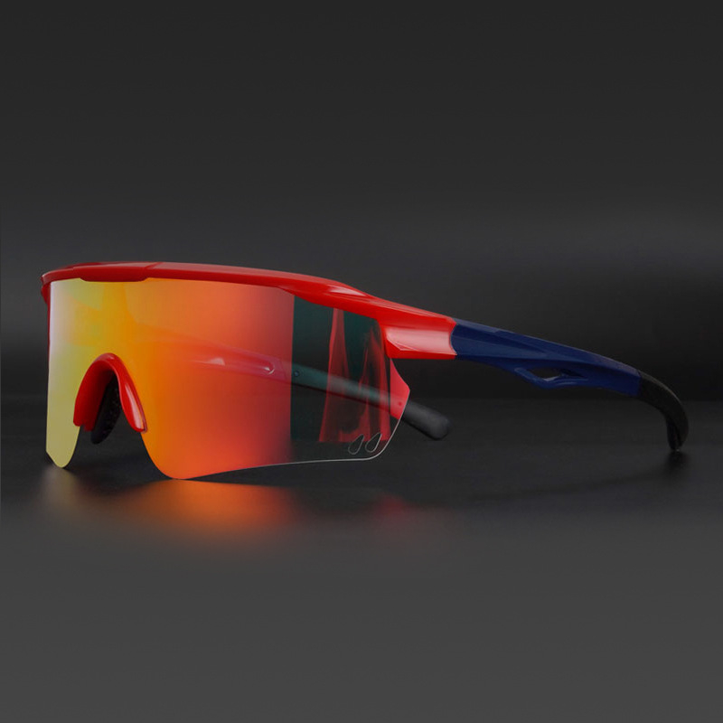 Велосипедни очила LP9010, TR90, сменяеми лещи, регулиеми носни подложки, 0 диоптър, ветроустойчиви