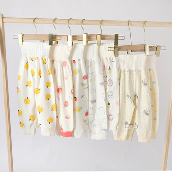 Kūdikių aukšto juosmens kelnytės pilvo apsaugai, 100% medvilnė, švelniai šveičiama medžiaga, unisex, ruduo–žiema, amžiaus grupė 1–3 metų