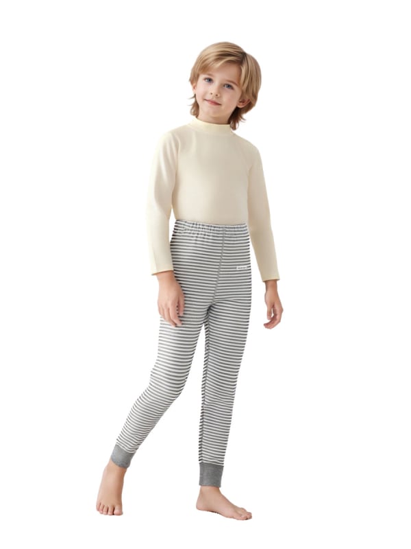 Ilgos vaikų medvilnės fliso kelnės rudenį–žiemos sezonui, su vidutiniu liemeniu, su atvira kirkšnies zona, japoniško stiliaus, 3–8 metų vaikams