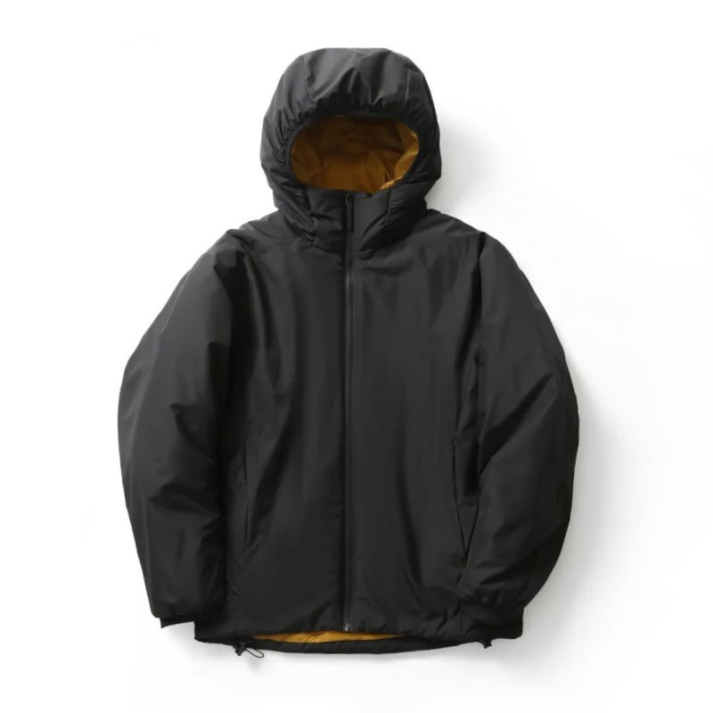 Geacă cu glugă din nylon, umplutură poliesterică, ușoară, călduroasă, cu fermoar