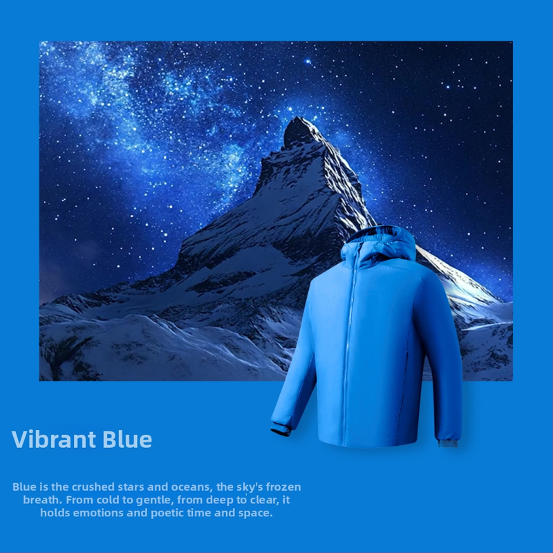 Geacă cu glugă din nylon, umplutură poliesterică, ușoară, călduroasă, cu fermoar