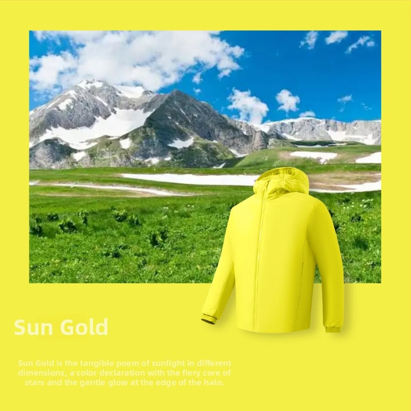 Geacă cu glugă din nylon, umplutură poliesterică, ușoară, călduroasă, cu fermoar