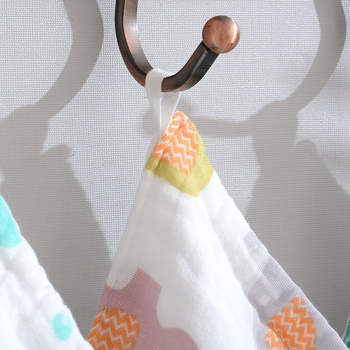 Kokvilnas gāze bērnu dvielis, diegu specifikācija 40, plakanais audums ar apdruku, viegls zem 50 g, logotipa personalizācijas iespēja