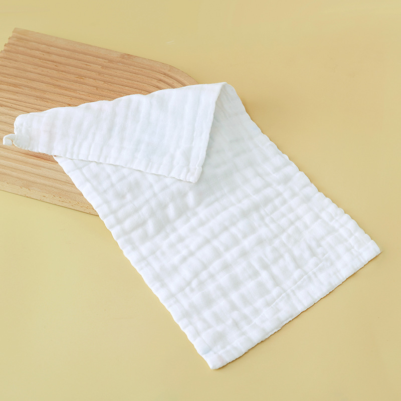 Kokvilnas gāze bērnu dvielis, diegu specifikācija 40, plakanais audums ar apdruku, viegls zem 50 g, logotipa personalizācijas iespēja