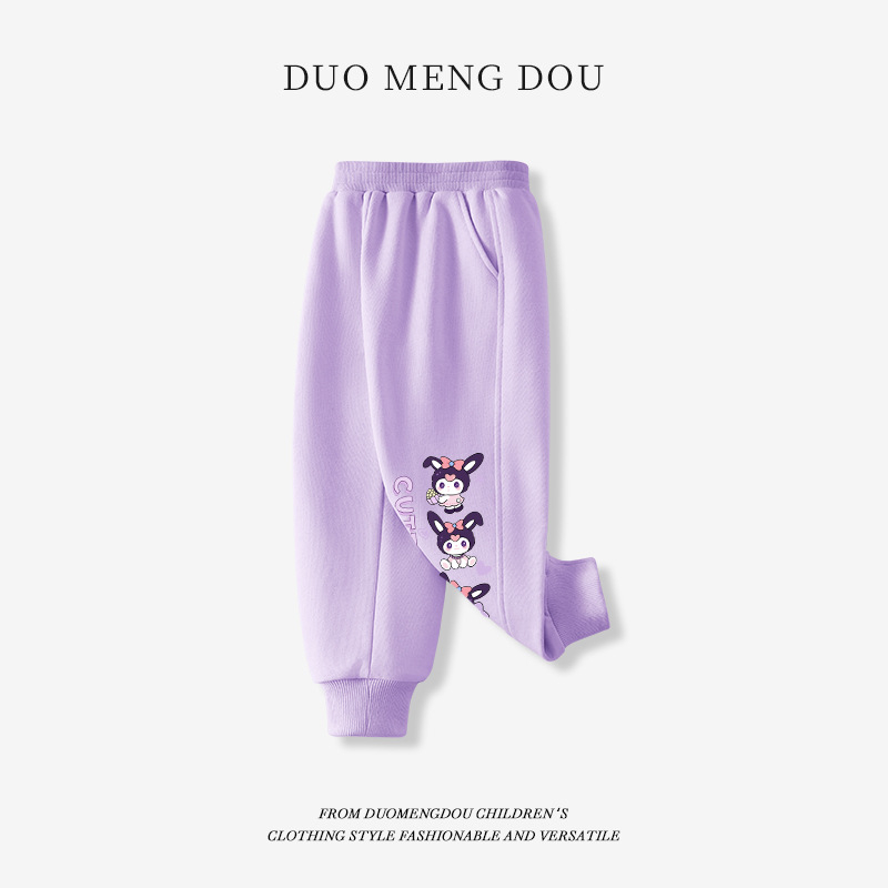 Mergaitėms plonos sportinės kelnės, universalus stilius, su elastine juosta liemens, vienos spalvos (Pagrindinė medžiaga: medvilnė; Audinio sudėtis: 80% medvilnė, 20% poliesteris; Juosmuo: vidutinio aukščio su elastine; Raštas: vienos spalvos; Audinio švel