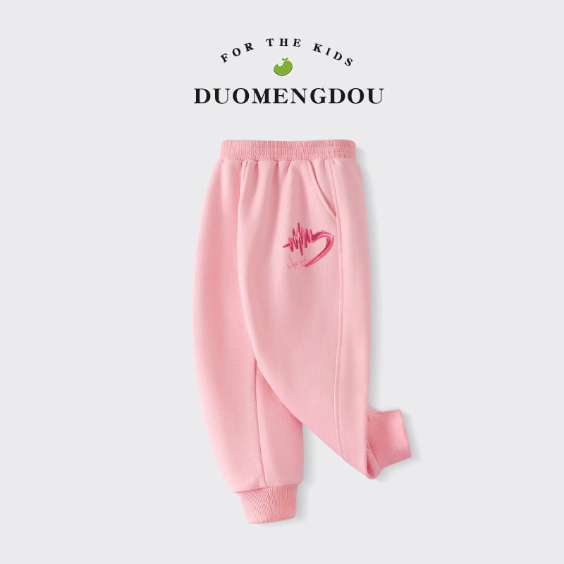 Mergaitėms plonos sportinės kelnės, universalus stilius, su elastine juosta liemens, vienos spalvos (Pagrindinė medžiaga: medvilnė; Audinio sudėtis: 80% medvilnė, 20% poliesteris; Juosmuo: vidutinio aukščio su elastine; Raštas: vienos spalvos; Audinio švel