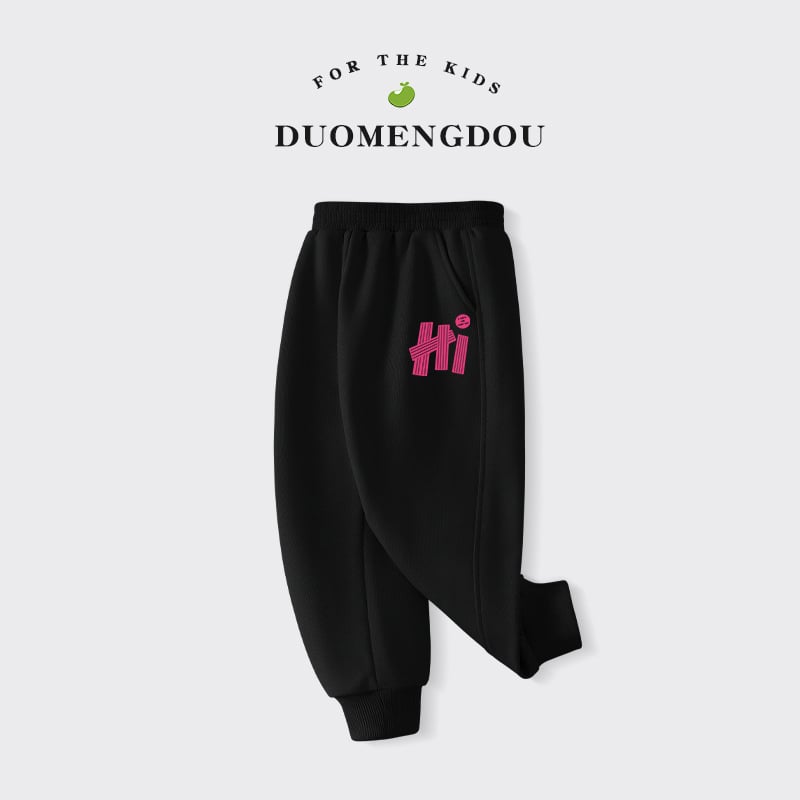 Mergaitėms plonos sportinės kelnės, universalus stilius, su elastine juosta liemens, vienos spalvos (Pagrindinė medžiaga: medvilnė; Audinio sudėtis: 80% medvilnė, 20% poliesteris; Juosmuo: vidutinio aukščio su elastine; Raštas: vienos spalvos; Audinio švel