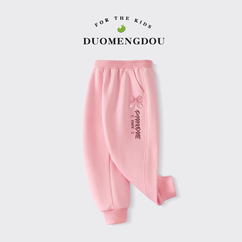 Mergaitėms plonos sportinės kelnės, universalus stilius, su elastine juosta liemens, vienos spalvos (Pagrindinė medžiaga: medvilnė; Audinio sudėtis: 80% medvilnė, 20% poliesteris; Juosmuo: vidutinio aukščio su elastine; Raštas: vienos spalvos; Audinio švel